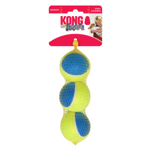 KONG Ultra SqueakAir Squeaky Tennis Ball Dog Toy - Medium 3-Pack