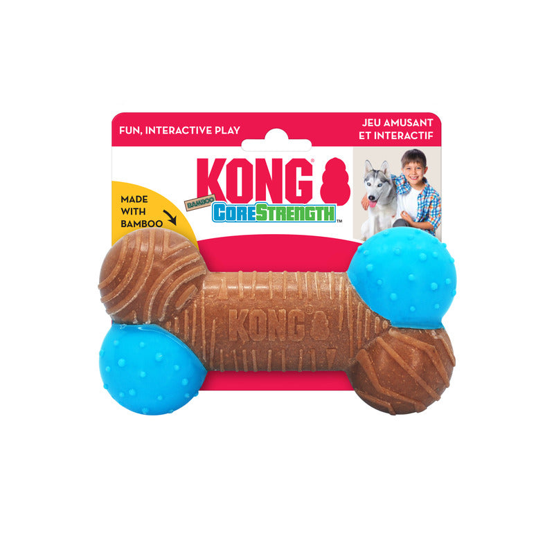 KONG CoreStrength Bamboo Bone Durable Dog Chew Toy Large