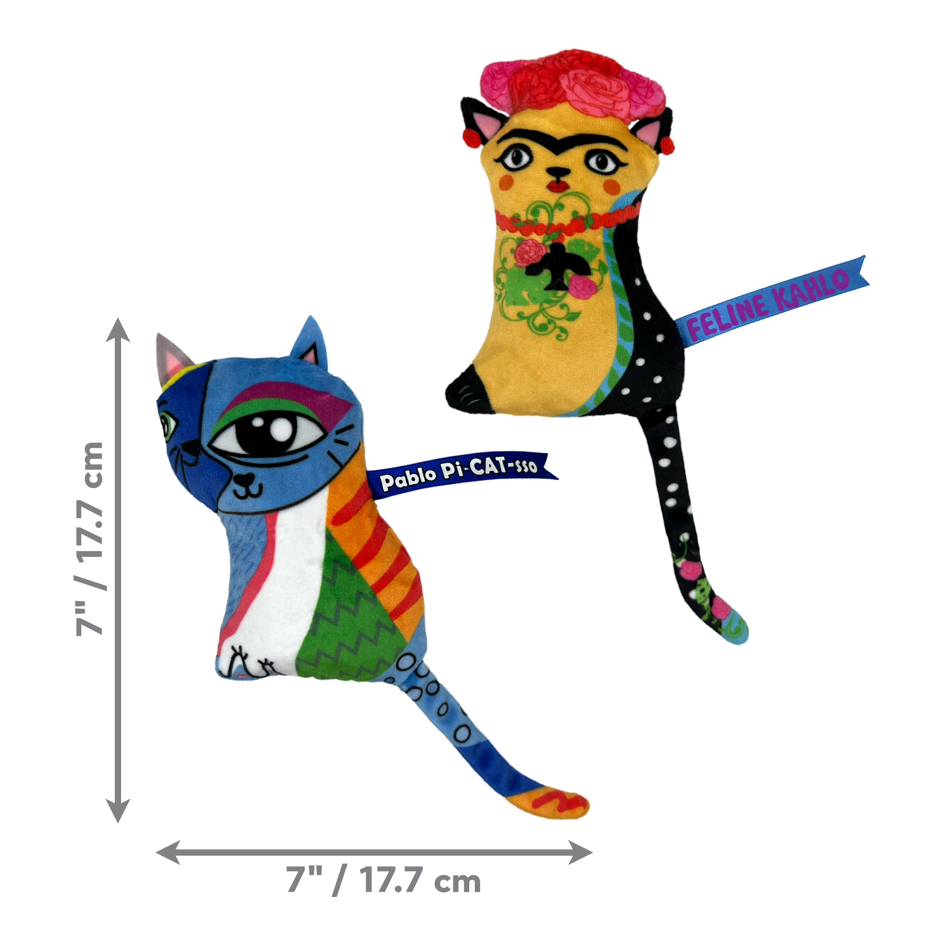 KONG Artz Kahlo/Picasso Squeaky Dog Toy 2-Pack