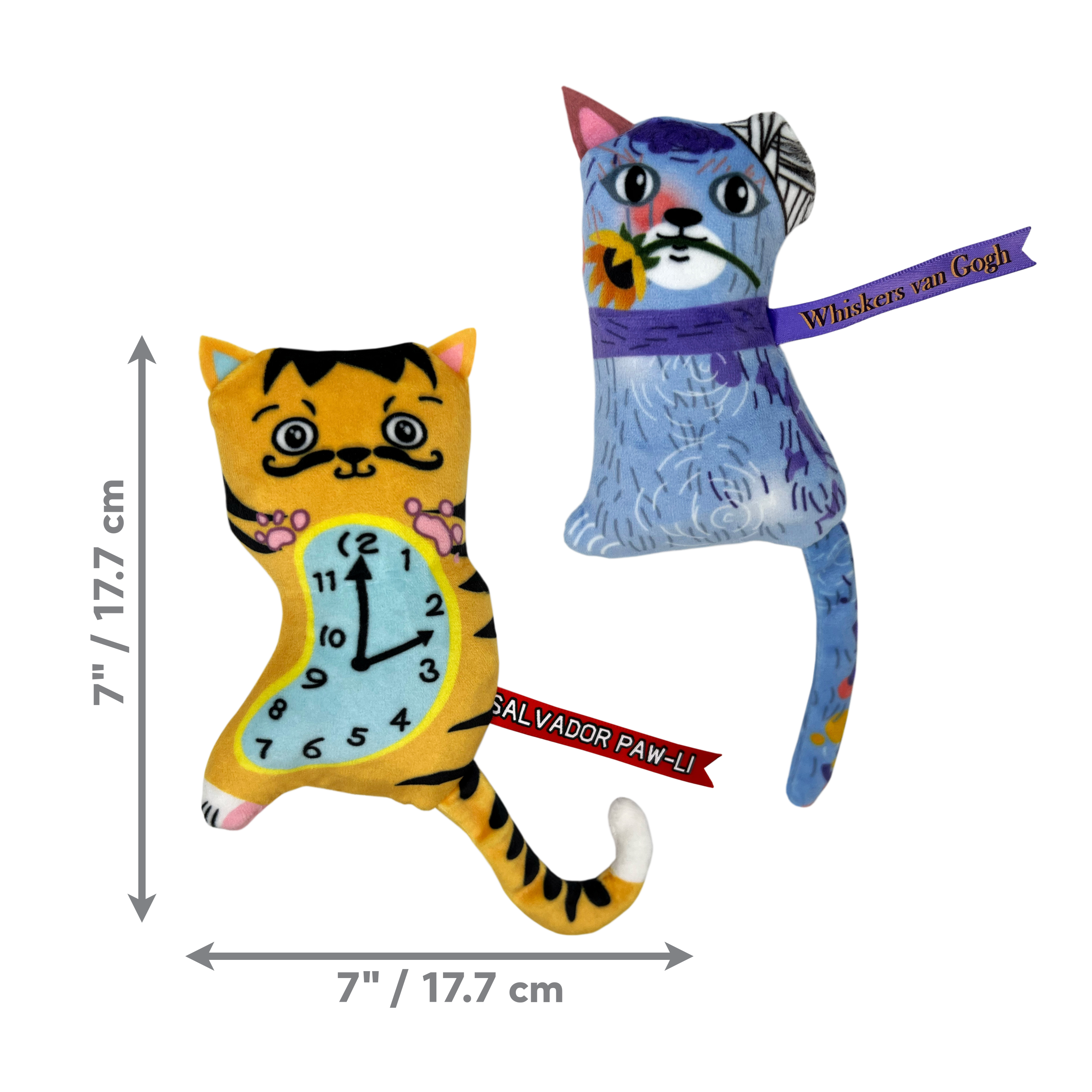 KONG Artz Dali/van Gogh Squeaky Dog Toy 2-Pack