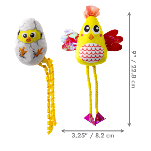 KONG Scrattles Chicken 2-pk
