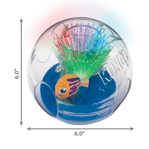KONG Bat-A-Bout Glow Aquarium Interactive Cat Toy