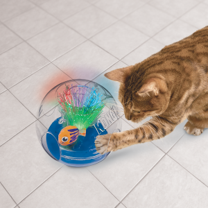 KONG Bat-A-Bout Glow Aquarium Interactive Cat Toy