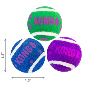 KONG Tennis Balls with Bells Squeaky Cat Toy