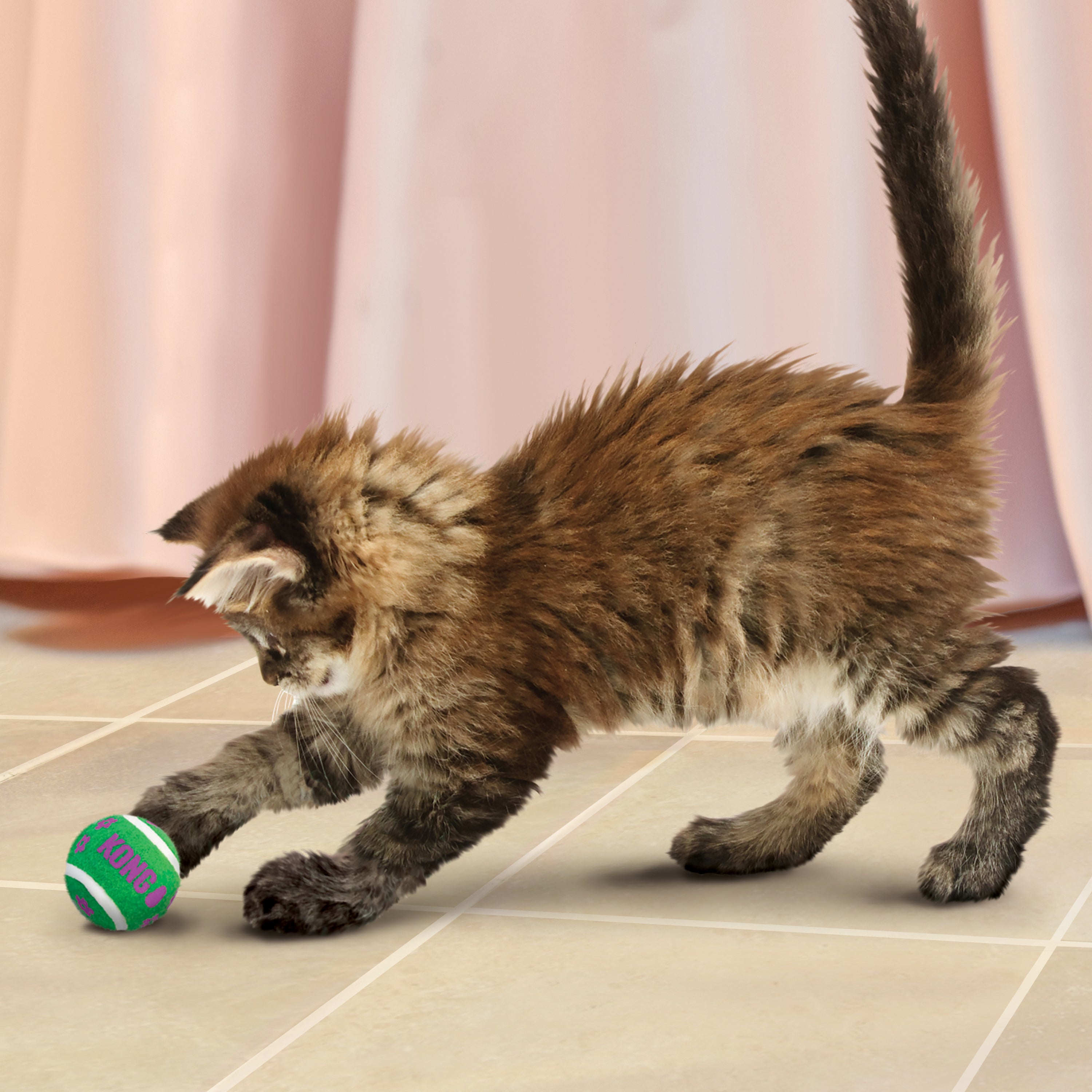 KONG Tennis Balls with Bells Squeaky Cat Toy