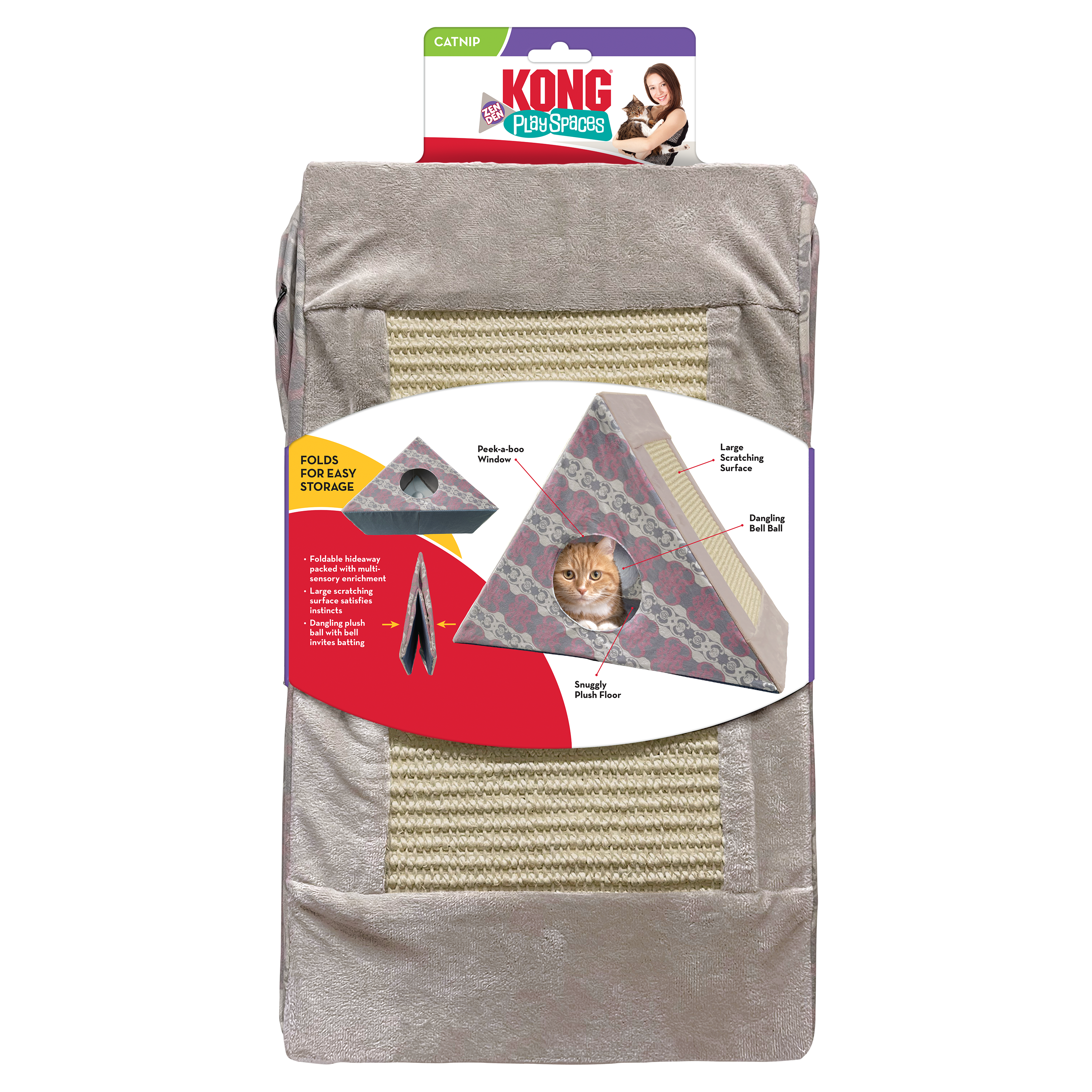KONG Play Spaces Zen Den Interactive Cat Hideaway