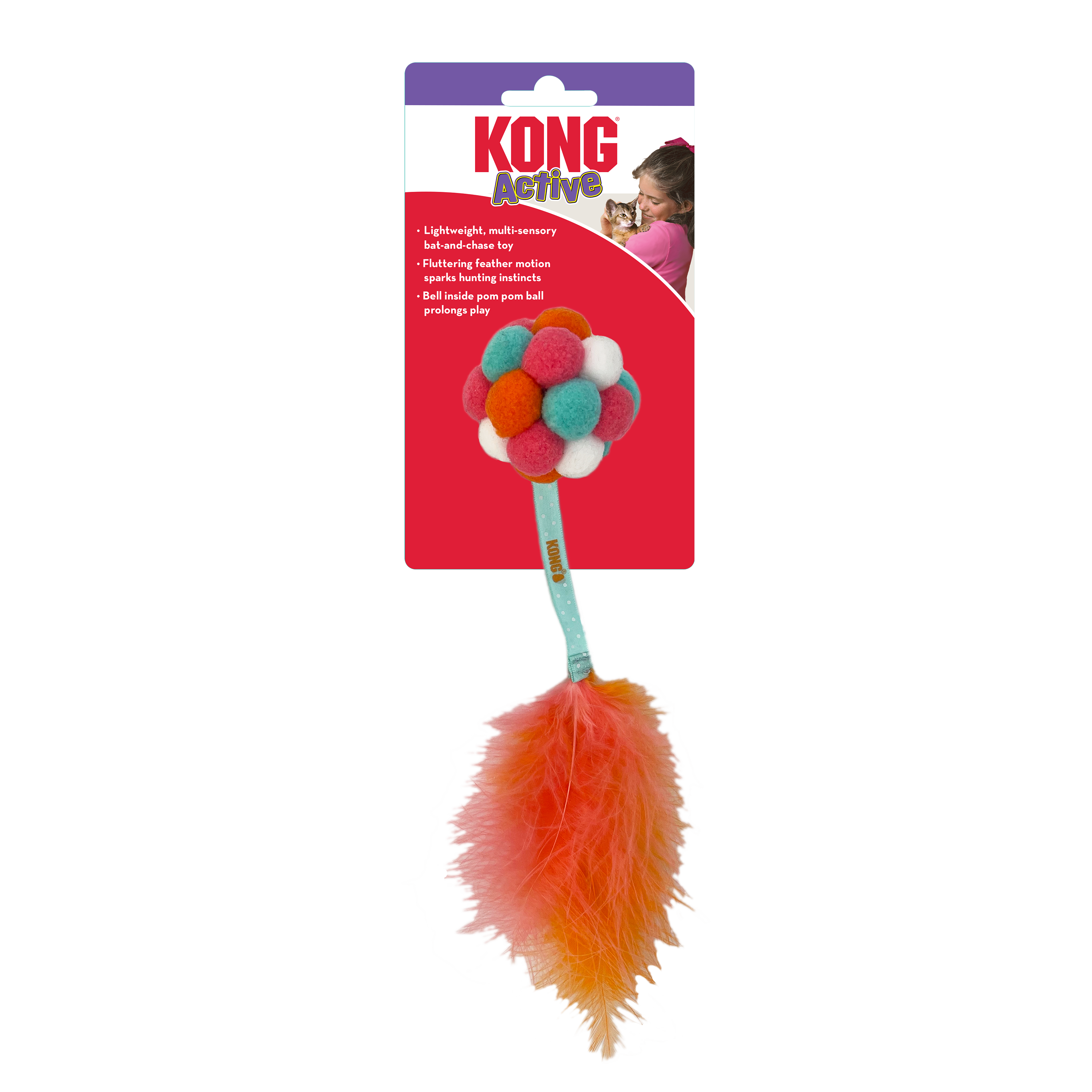 KONG Active Bubble Ball Interactive Cat Toy - Assorted