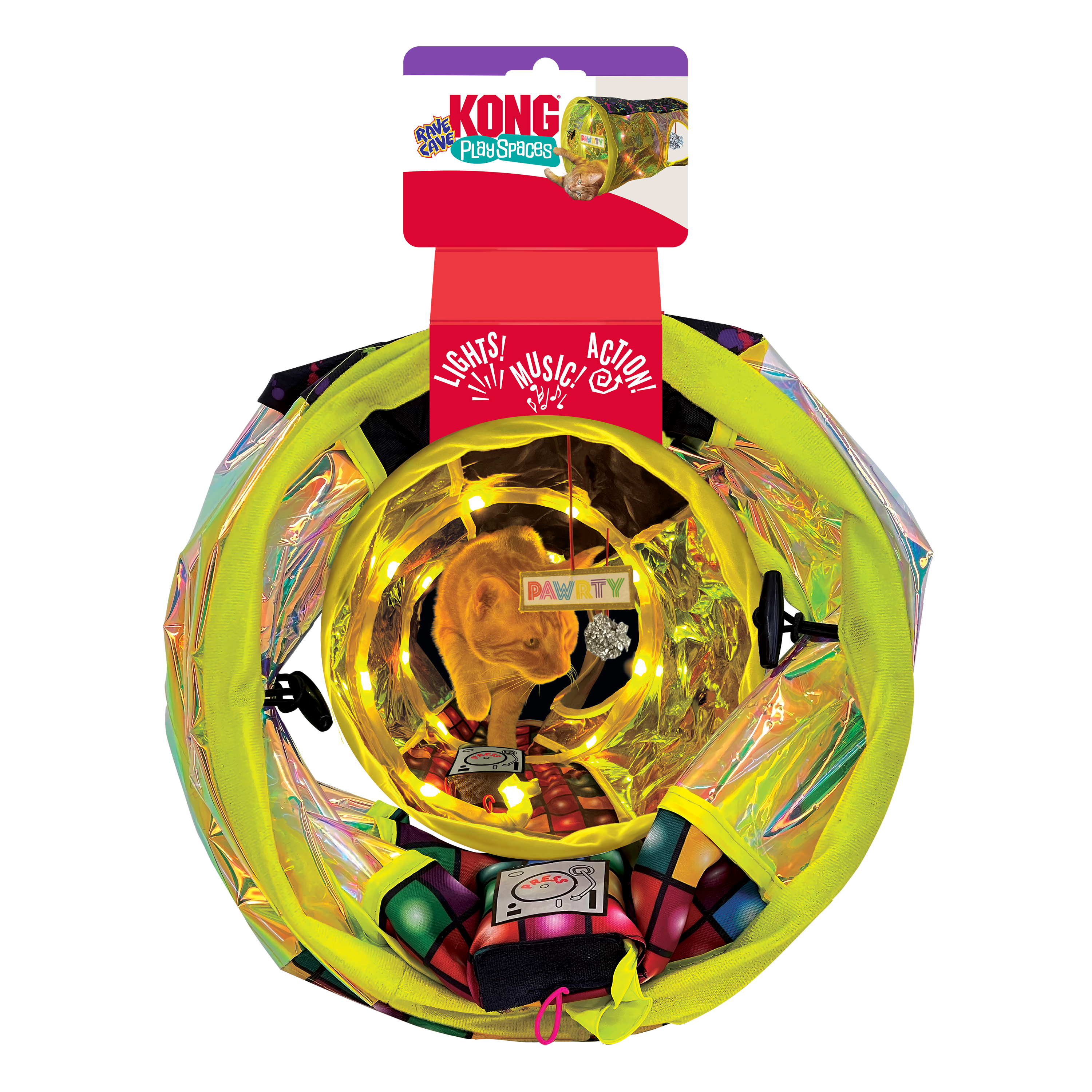 KONG Play Spaces Rave Cave Interactive Cat Hideaway