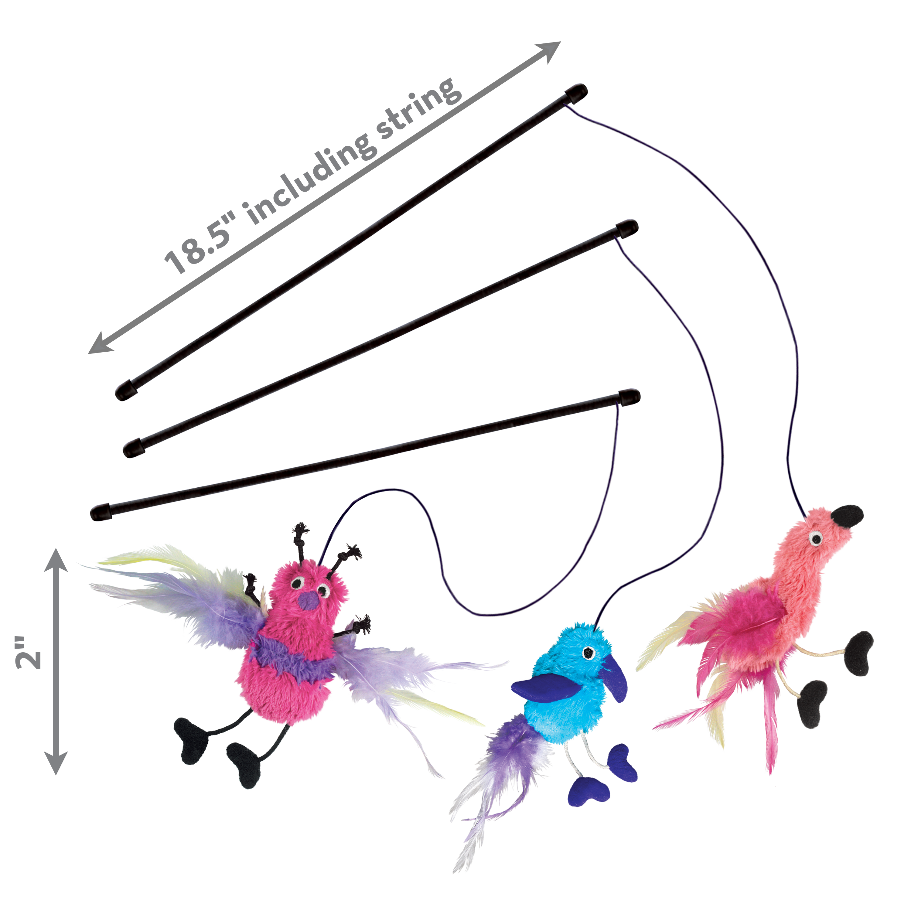 KONG Feather Teaser Interactive Cat Toy