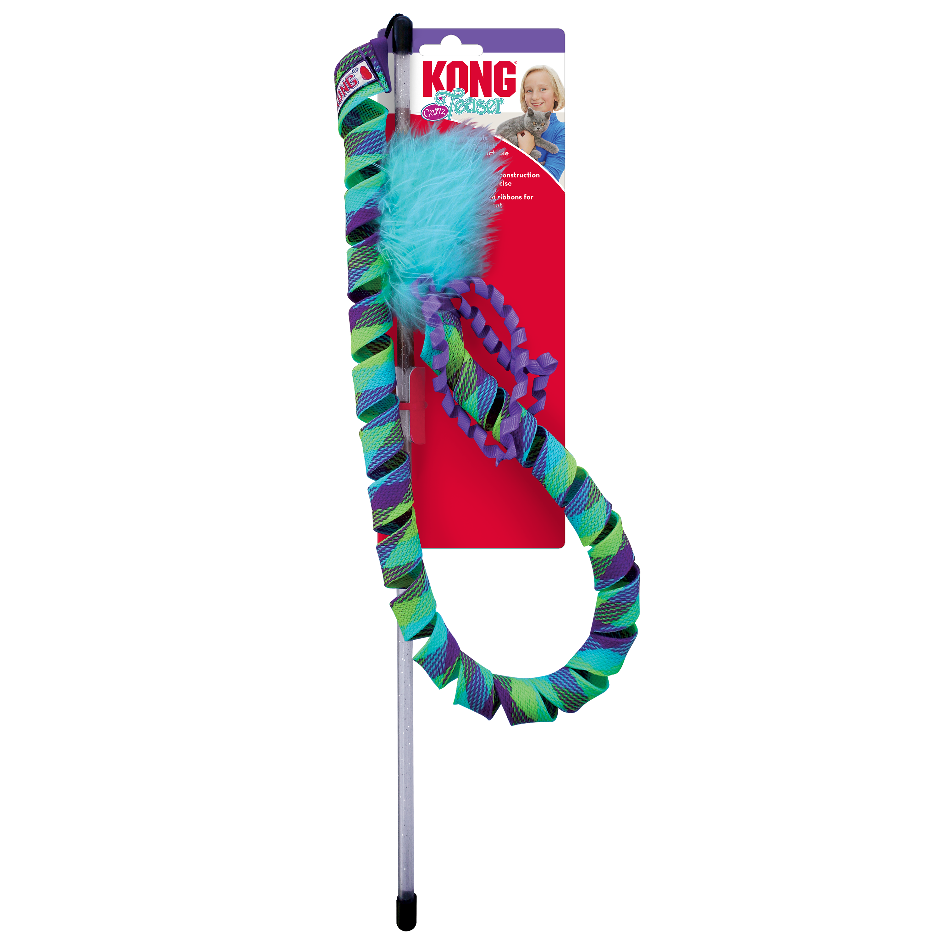 KONG Curlz Teaser Interactive Cat Toy