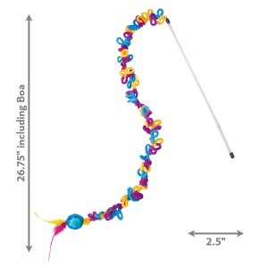 KONG Teaser Loopz Interactive Crinkle Cat Toy - Assorted