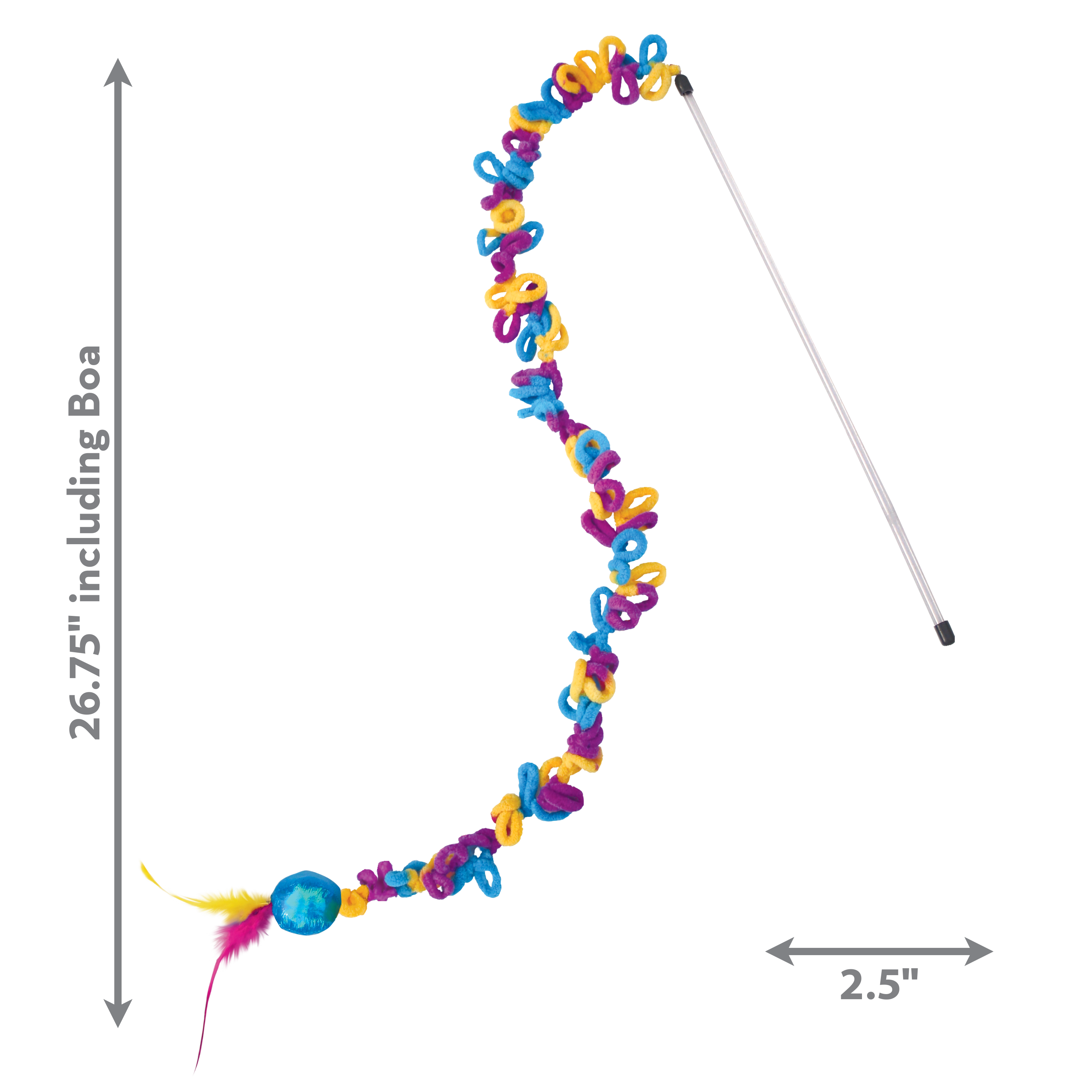 KONG Teaser Loopz Interactive Crinkle Cat Toy - Assorted