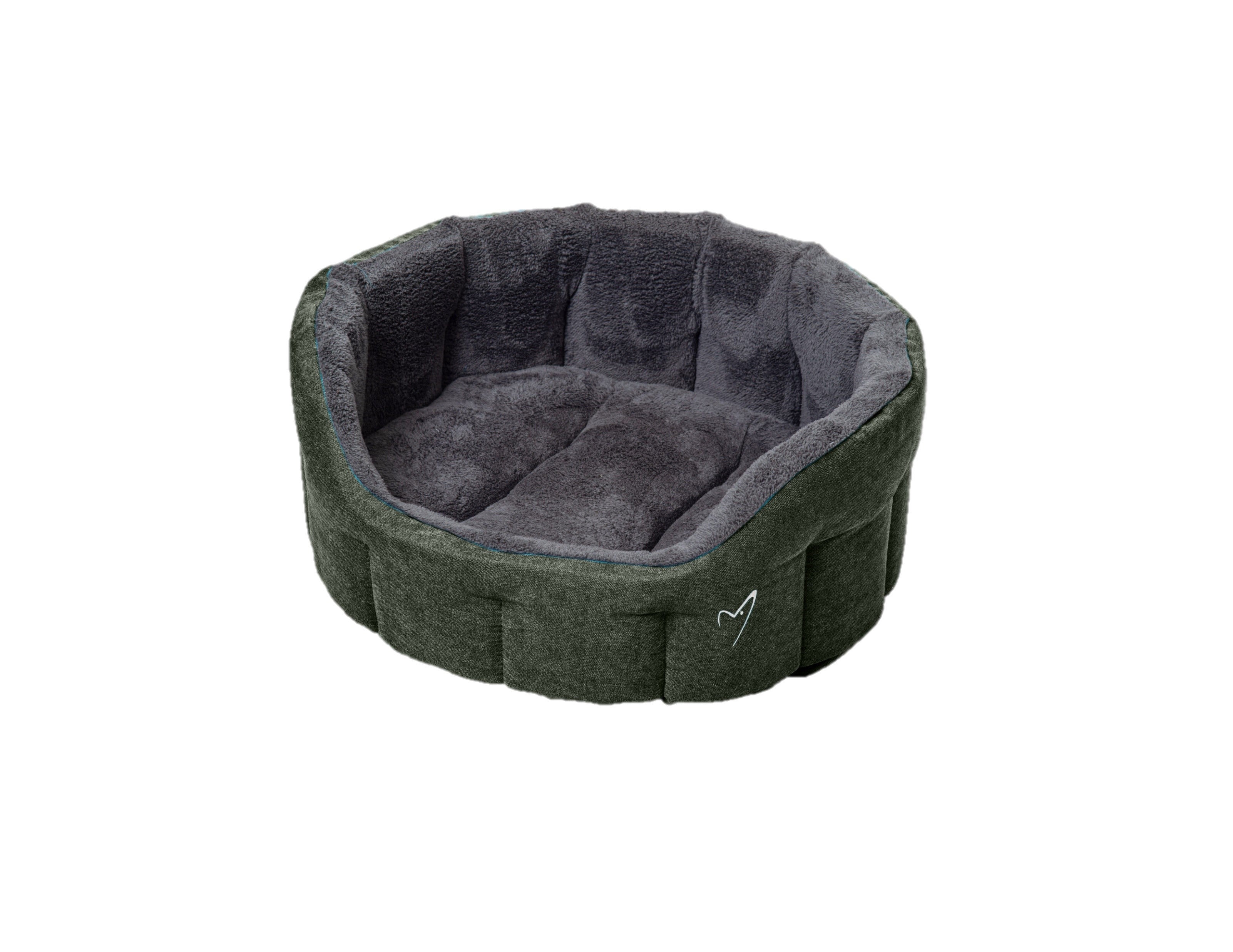 Gor Pets Camden Deep Fill Washable Dog Bed - Medium 66cm Botanical Green