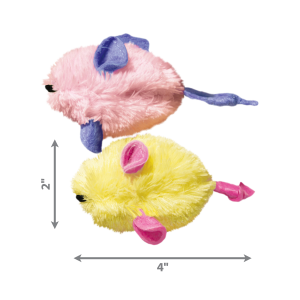 KONG Kitten Mice Plush Cat Toy 11cm 2-Pack