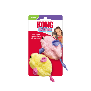 KONG Kitten Mice Plush Cat Toy 11cm 2-Pack