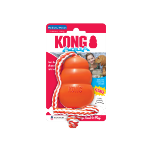 KONG Aqua Floating Dog Toy Medium 8.5cm - Orange