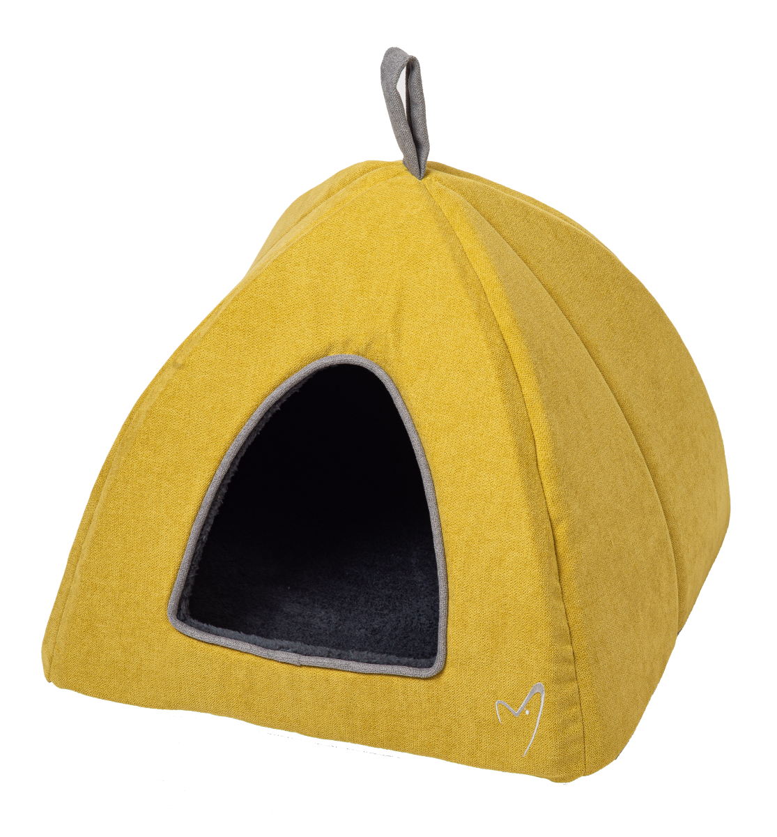 Gor Pets Camden Cosy Washable Cat Pyramid Bed - Mustard