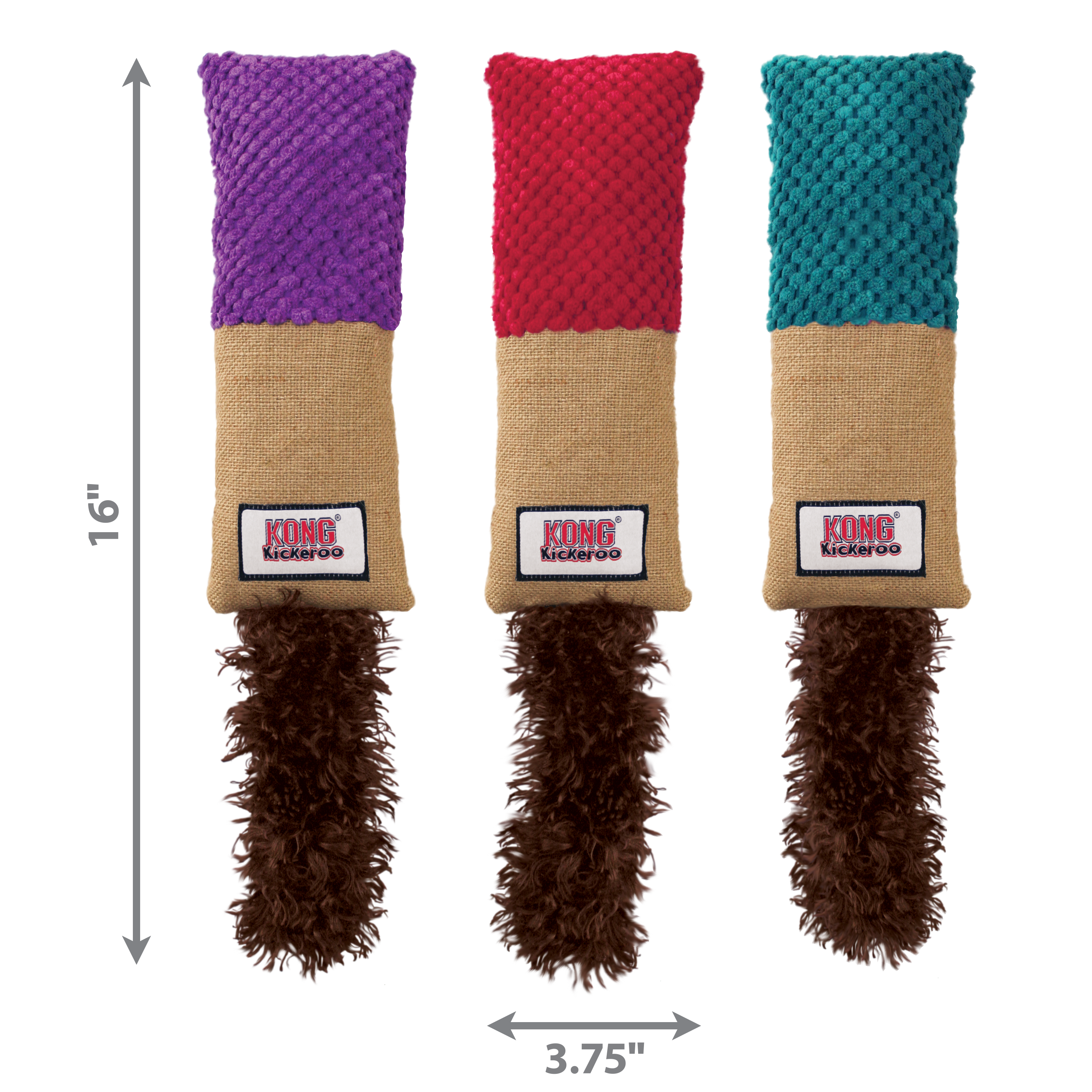 KONG Kickeroo Cuddler Interactive Cat Toy - Assorted