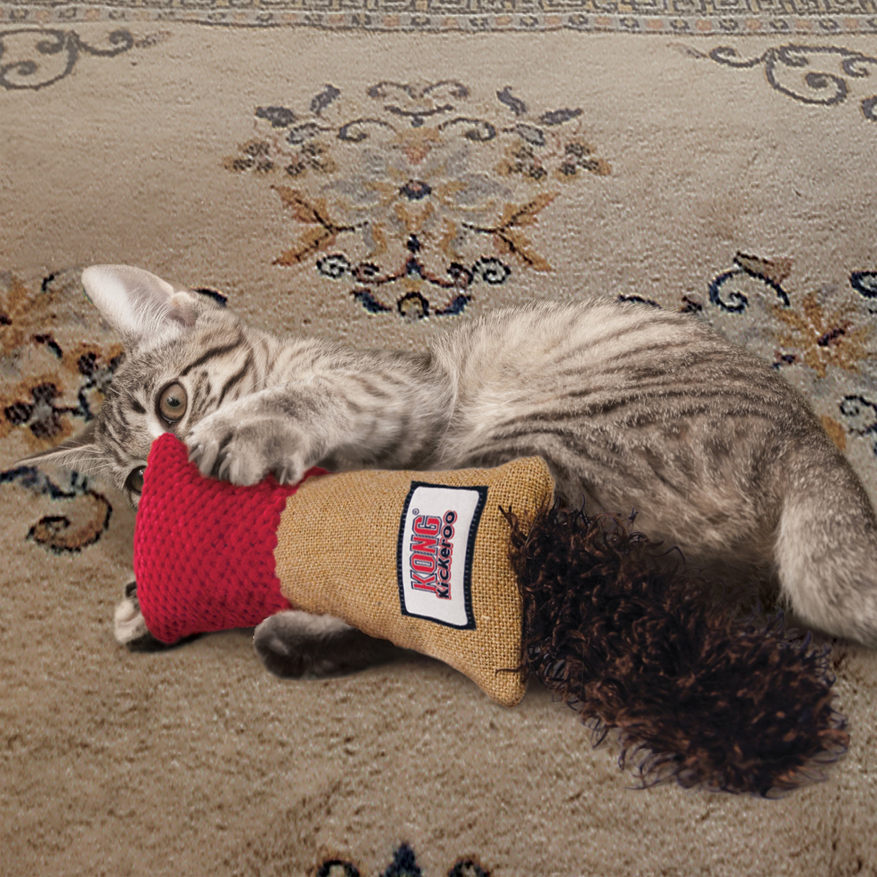 KONG Kickeroo Cuddler Interactive Cat Toy - Assorted