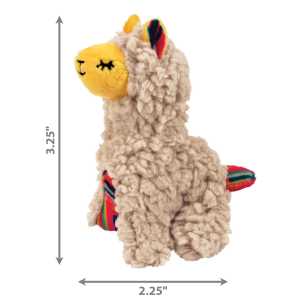 KONG Softies Buzzy Llama Squeaky Cat Toy