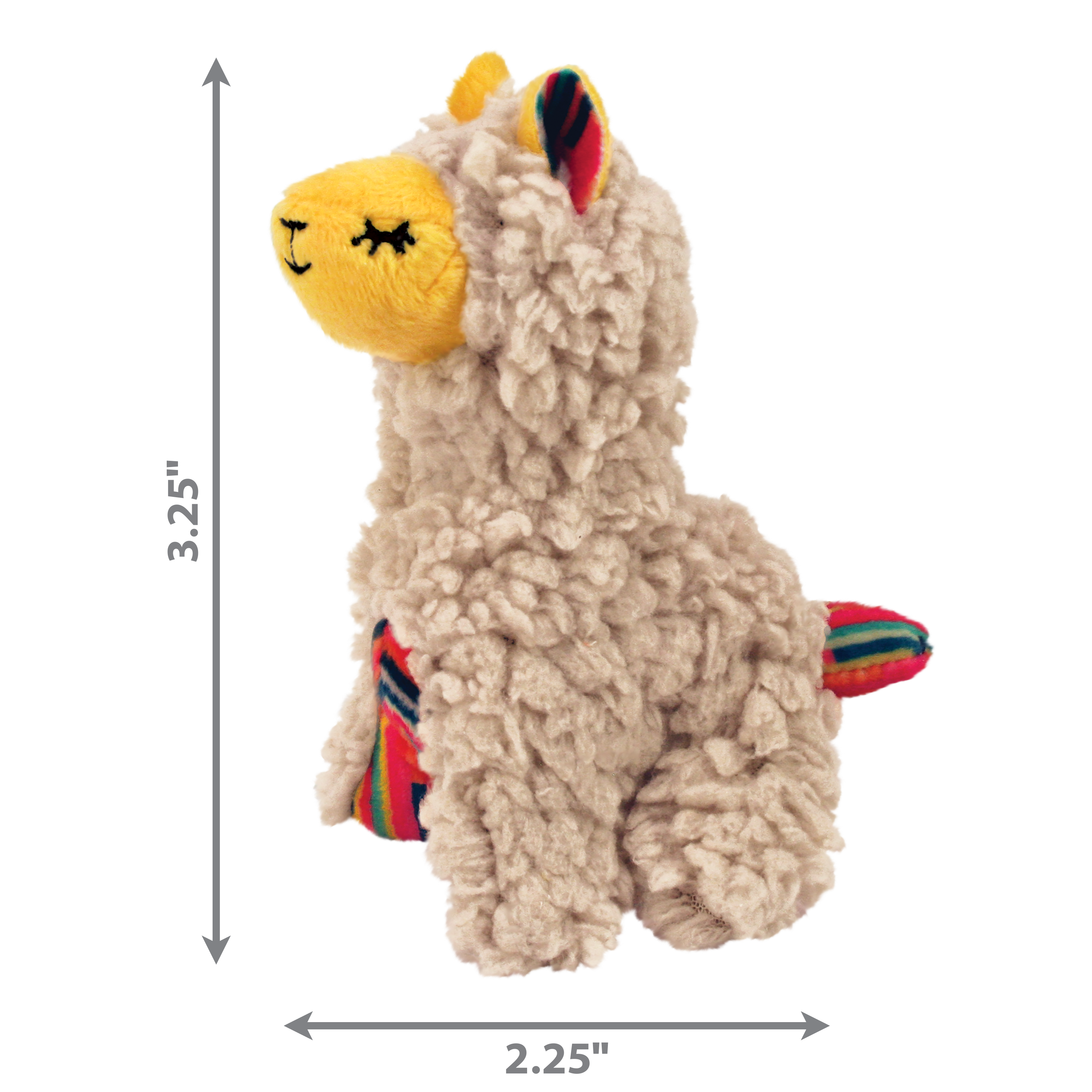 KONG Softies Buzzy Llama Squeaky Cat Toy