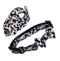 Harleys Companions - Funk the Dog Collar, Bowtie & Bandana Set | Cow Print
