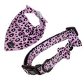 Harleys Companions - Funk the Dog Collar, Bowtie & Bandana Set | Pink Leopard
