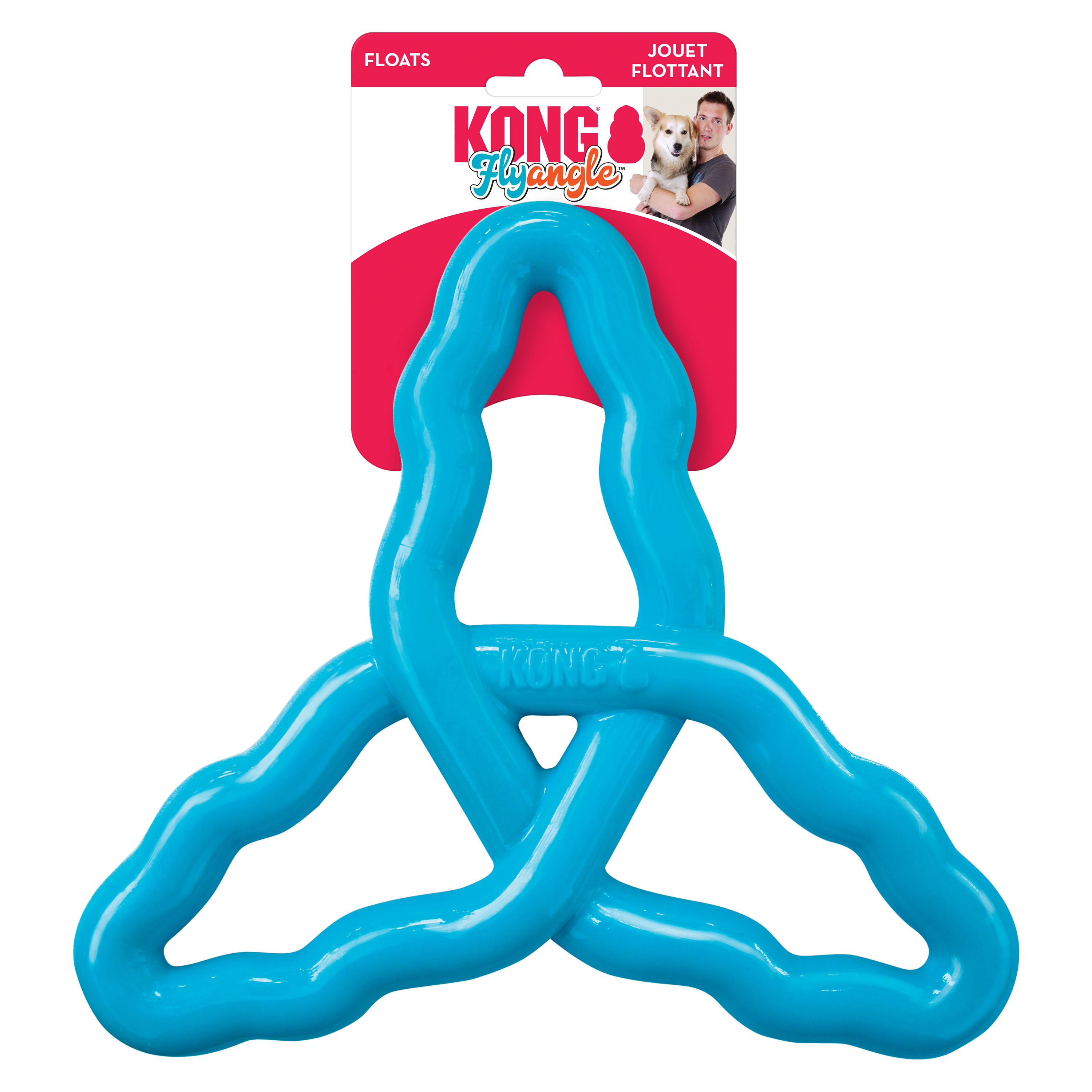 KONG Flyangle Durable Fetch Dog Toy - Large Assorted