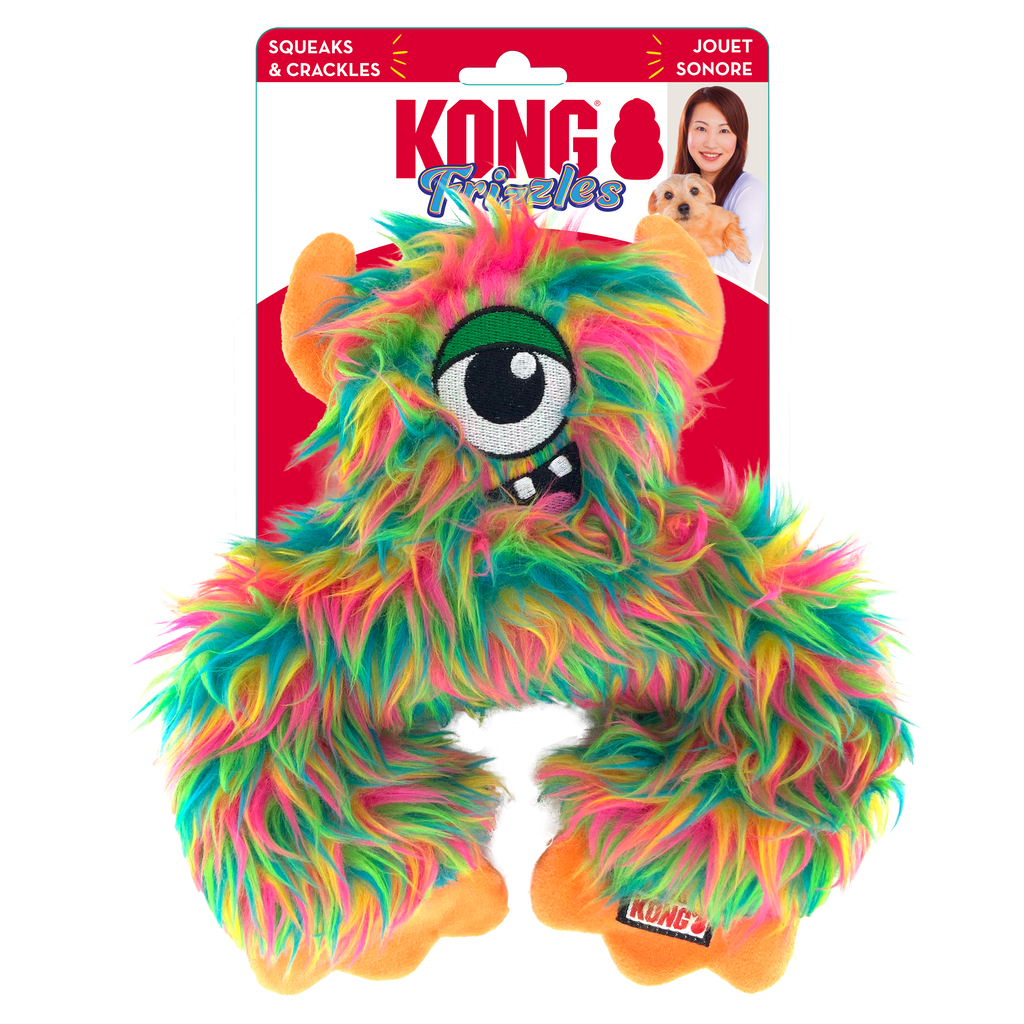 KONG Frizzle Frazzle Interactive Crinkle Cat Toy - Medium