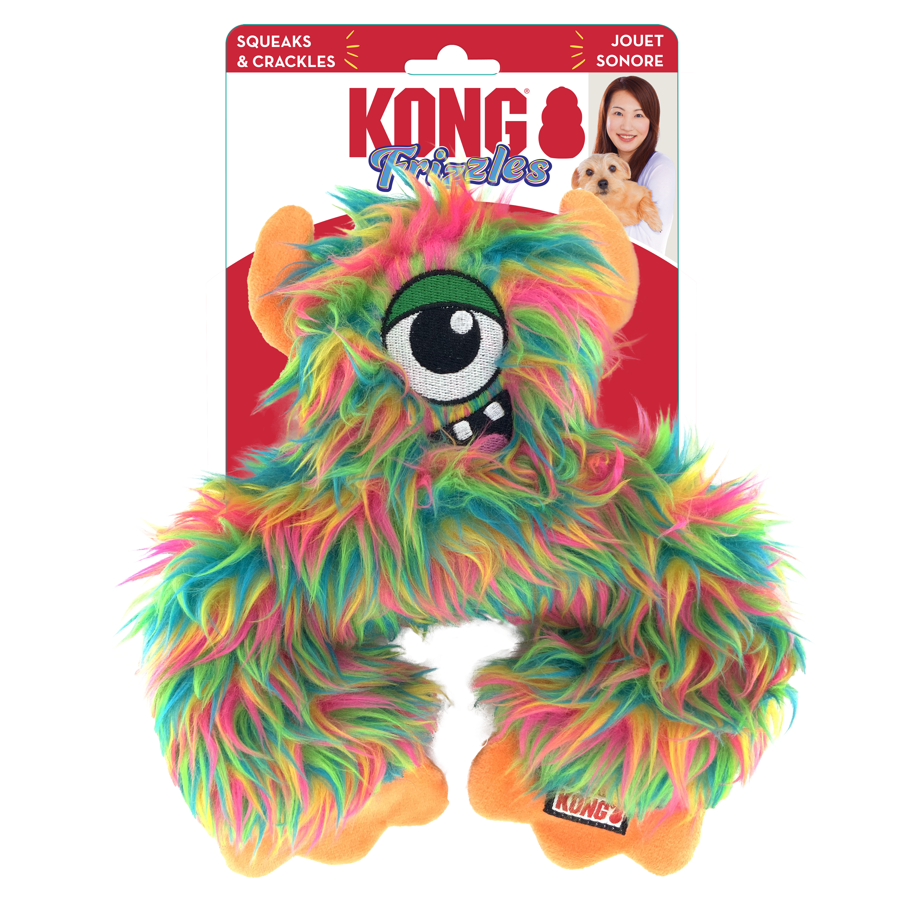 KONG Frizzle Frazzle Interactive Crinkle Cat Toy - Medium