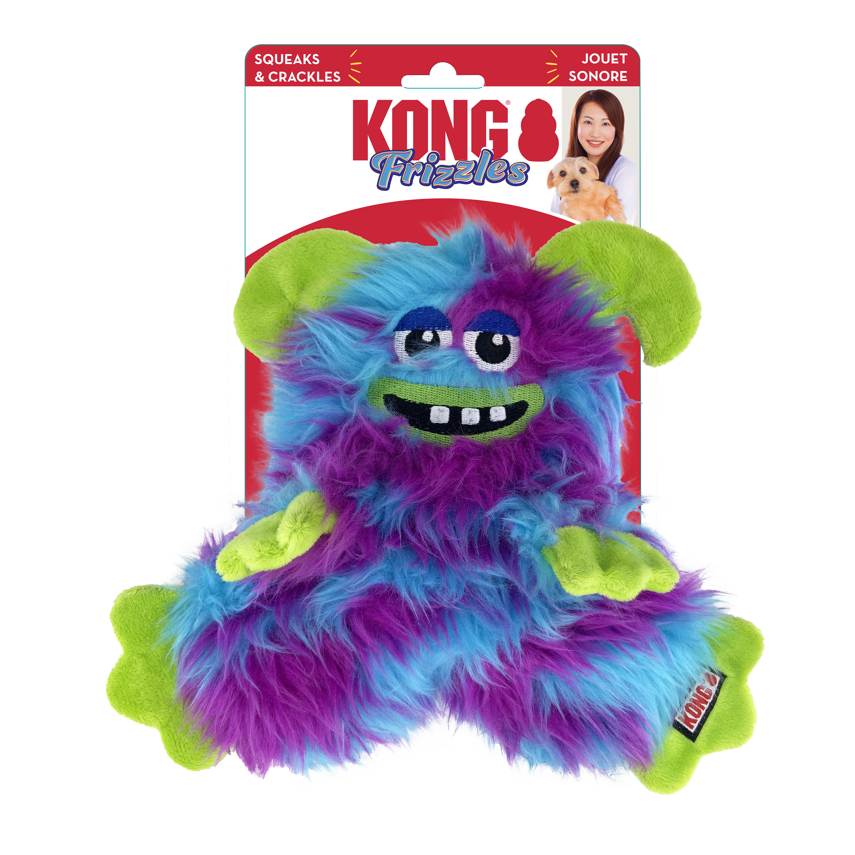 KONG Frizzle Razzle Interactive Crinkle Cat Toy - Medium