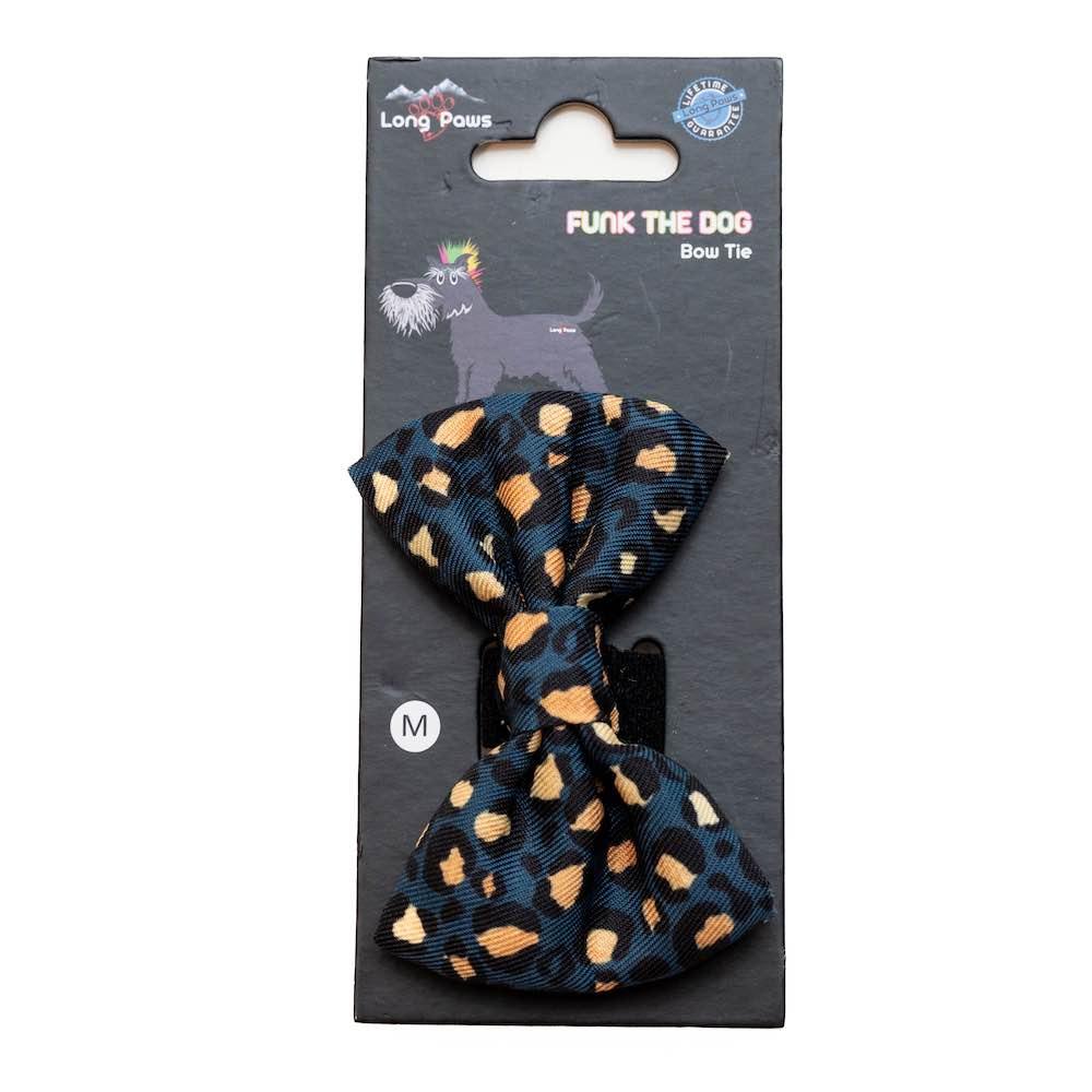 Harleys Companions - Funk the Dog Bow | Leopard Green & Gold
