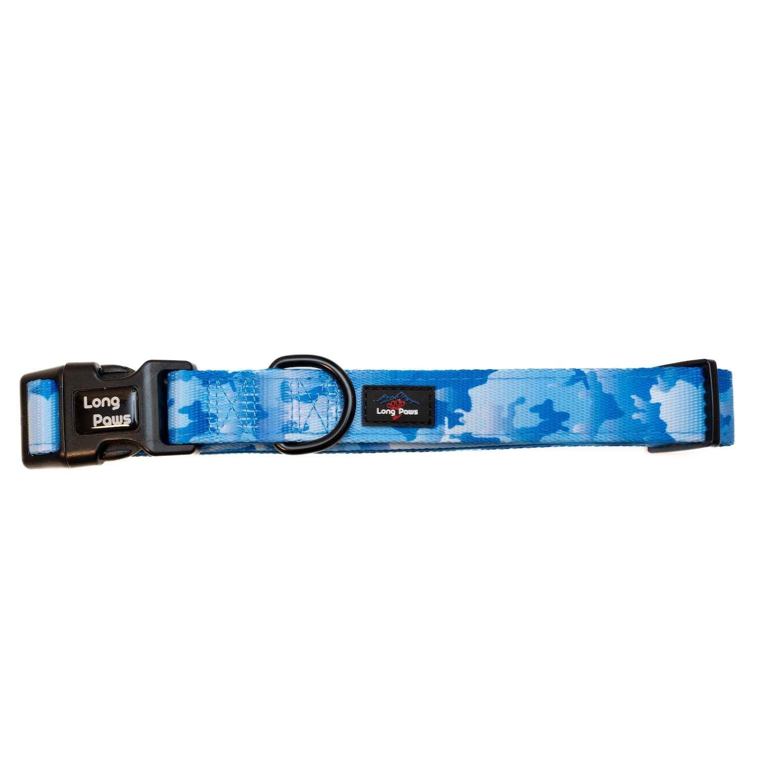 Harleys Companions - Funk The Dog Padded Dog Collar | Blue Camo