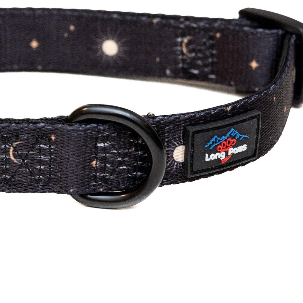 Harleys Companions - Funk The Dog Padded Dog Collar | Black Night Sky