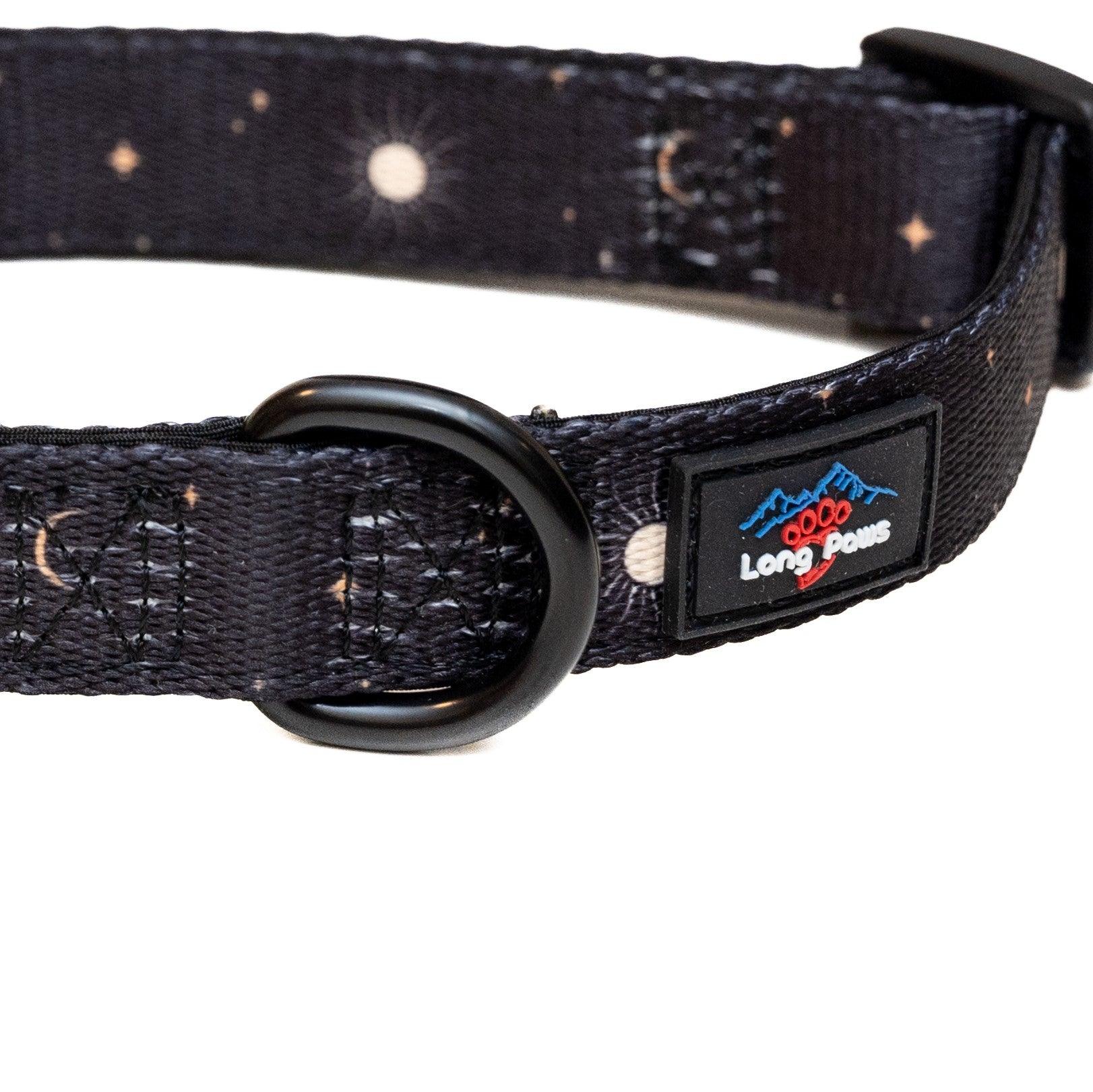 Harleys Companions - Funk The Dog Padded Dog Collar | Black Night Sky