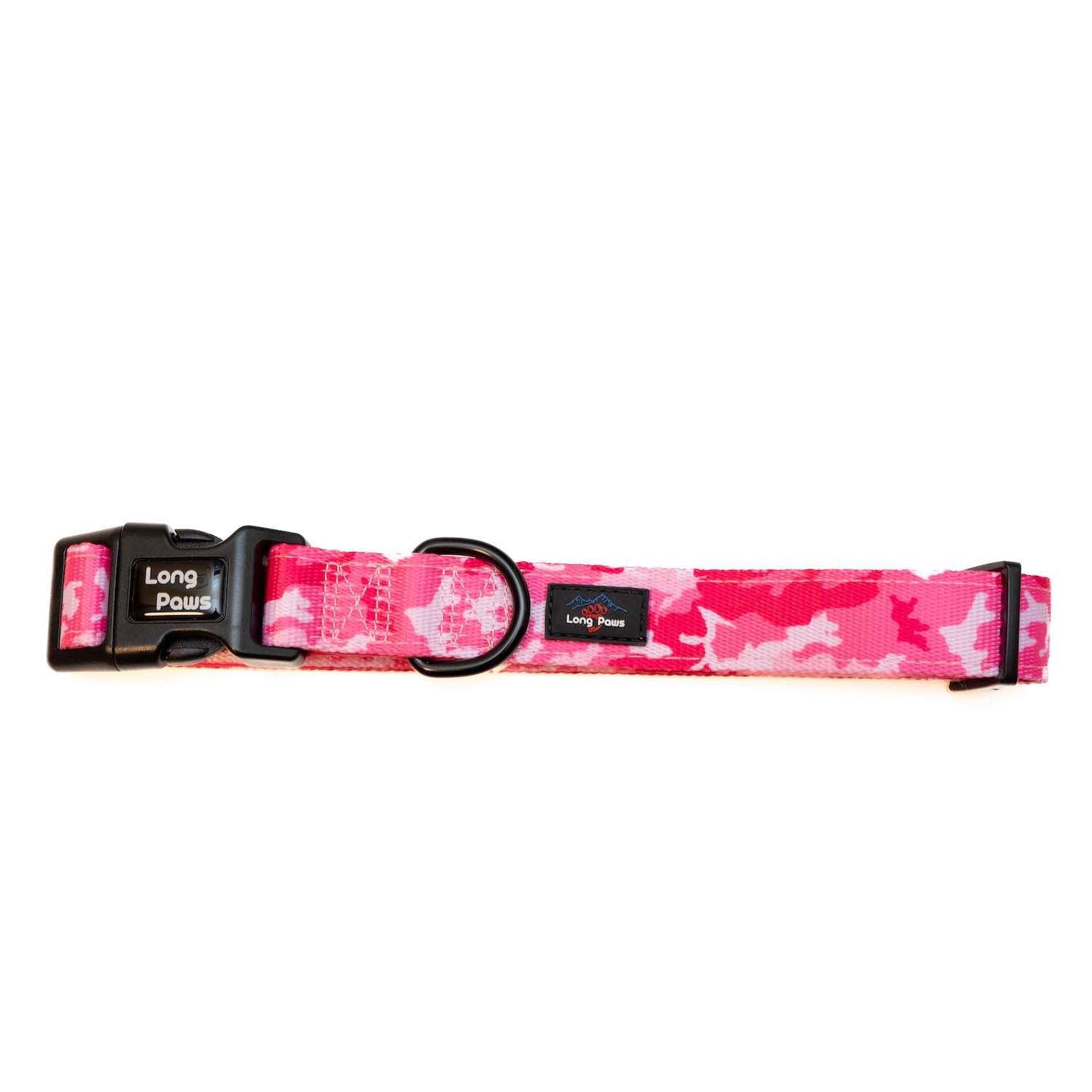 Harleys Companions - Funk The Dog Padded Dog Collar | Pink Camo