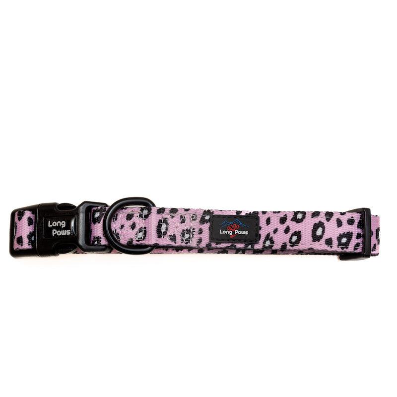 Harleys Companions - Funk The Dog Padded Dog Collar | Pink Leopard