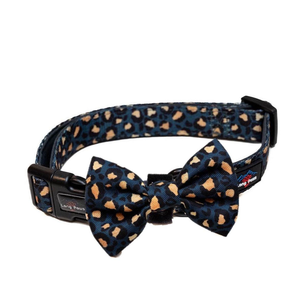 Harleys Companions - Funk the Dog Bow | Leopard Green & Gold