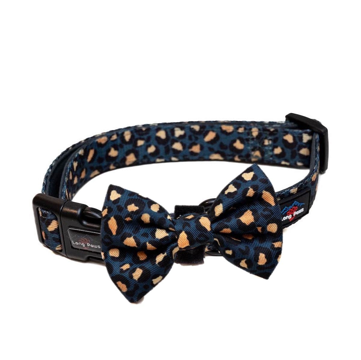 Harleys Companions - Funk the Dog Collar & Bow Set | Leopard Green & Gold