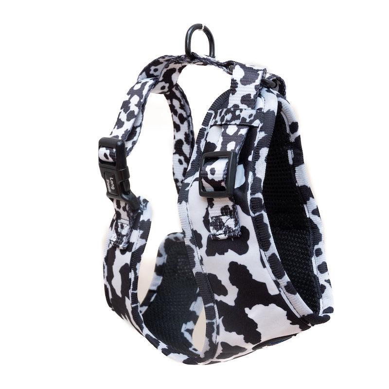Harleys Companions - Funk The Dog Harness | Cow Print Dog Harness