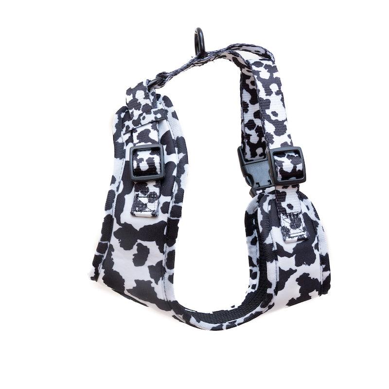 Harleys Companions - Funk The Dog Harness | Cow Print Dog Harness