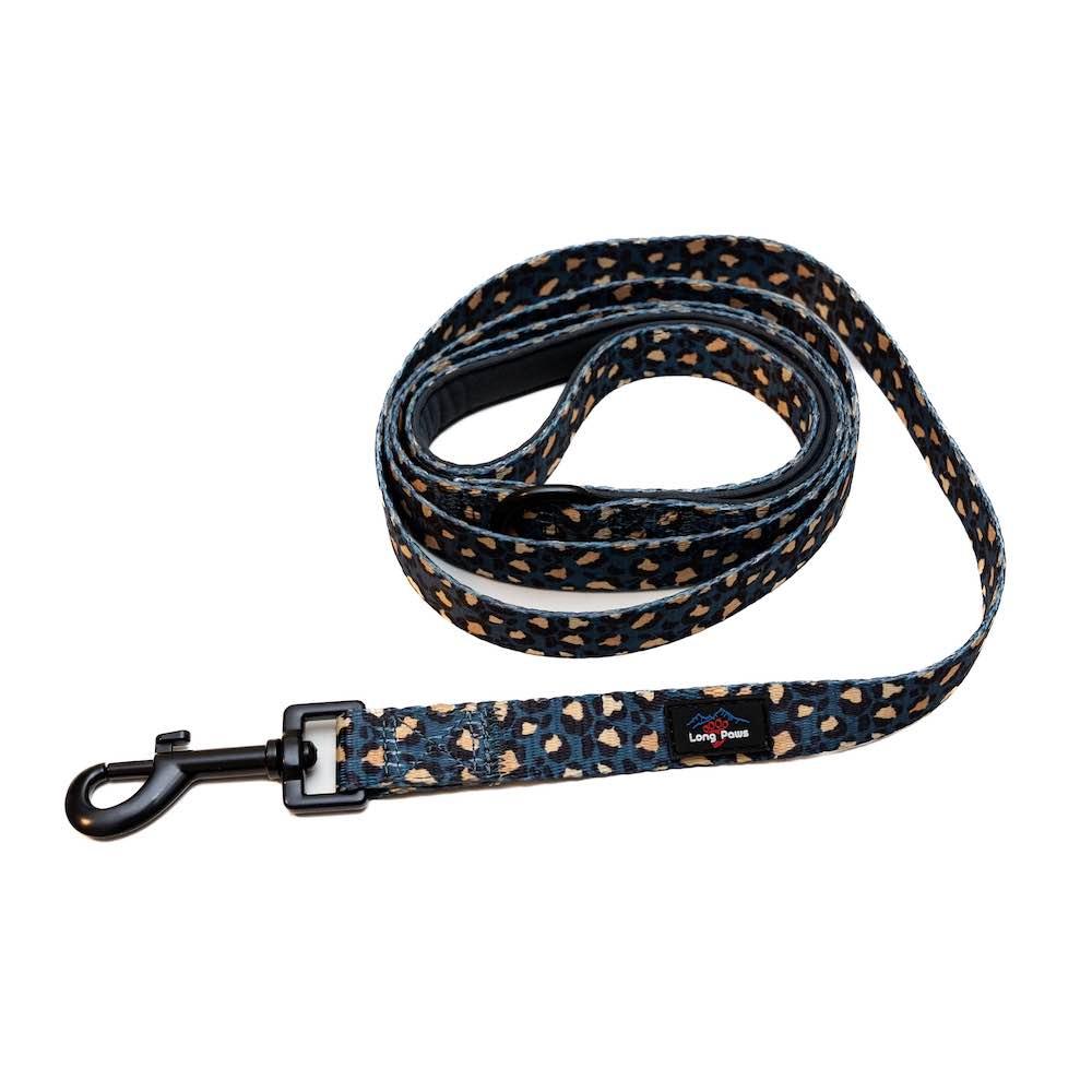 Harleys Companions - Funk The Dog Lead | Leopard Green & Gold