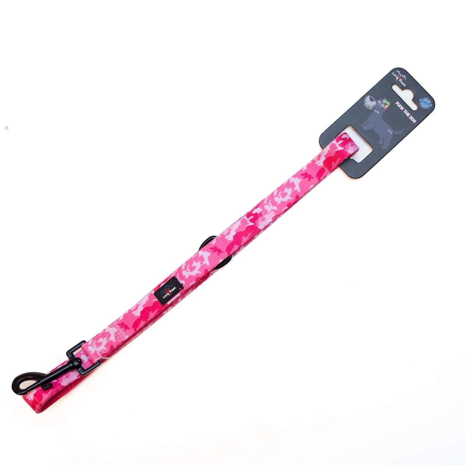 Harleys Companions - Funk The Dog Lead | Pink Camo