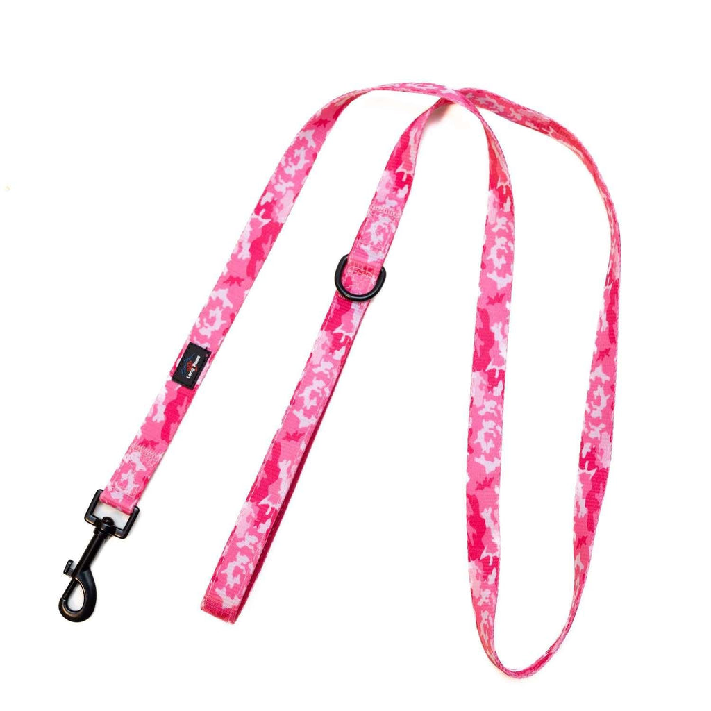Harleys Companions - Funk The Dog Lead | Pink Camo
