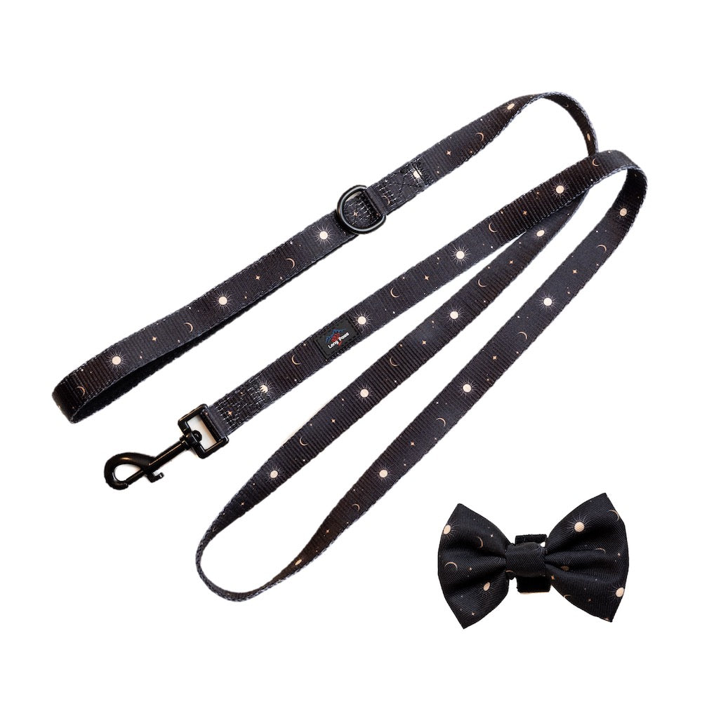 Harleys Companions - Funk the Dog Lead & Bowtie Set | Night Sky