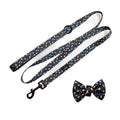 Harleys Companions - Funk the Dog Lead & Bowtie Set | Green & Gold Leopard