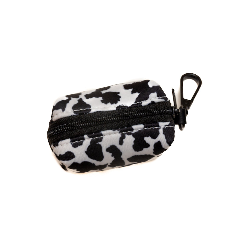 Harleys Companions - Funk the Dog Lead & Poo Bag Pouch Set | Cow Print