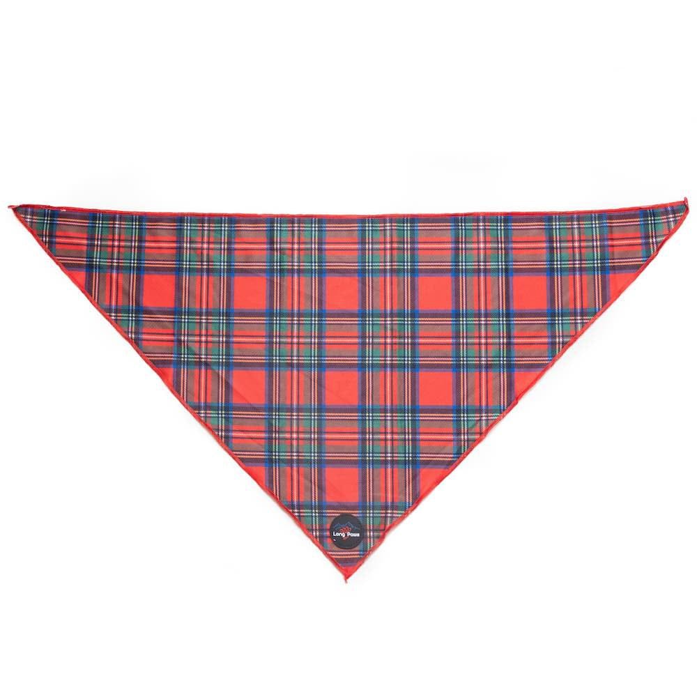 Harleys Companions - Funk The Dog Tartan Bandana | Red Traditional Tartan