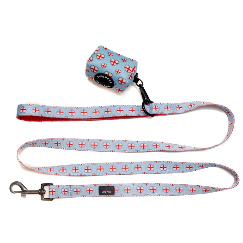 Harleys Companions - Funk the Dog Lead & Poo Bag Pouch Set | St George's Heart