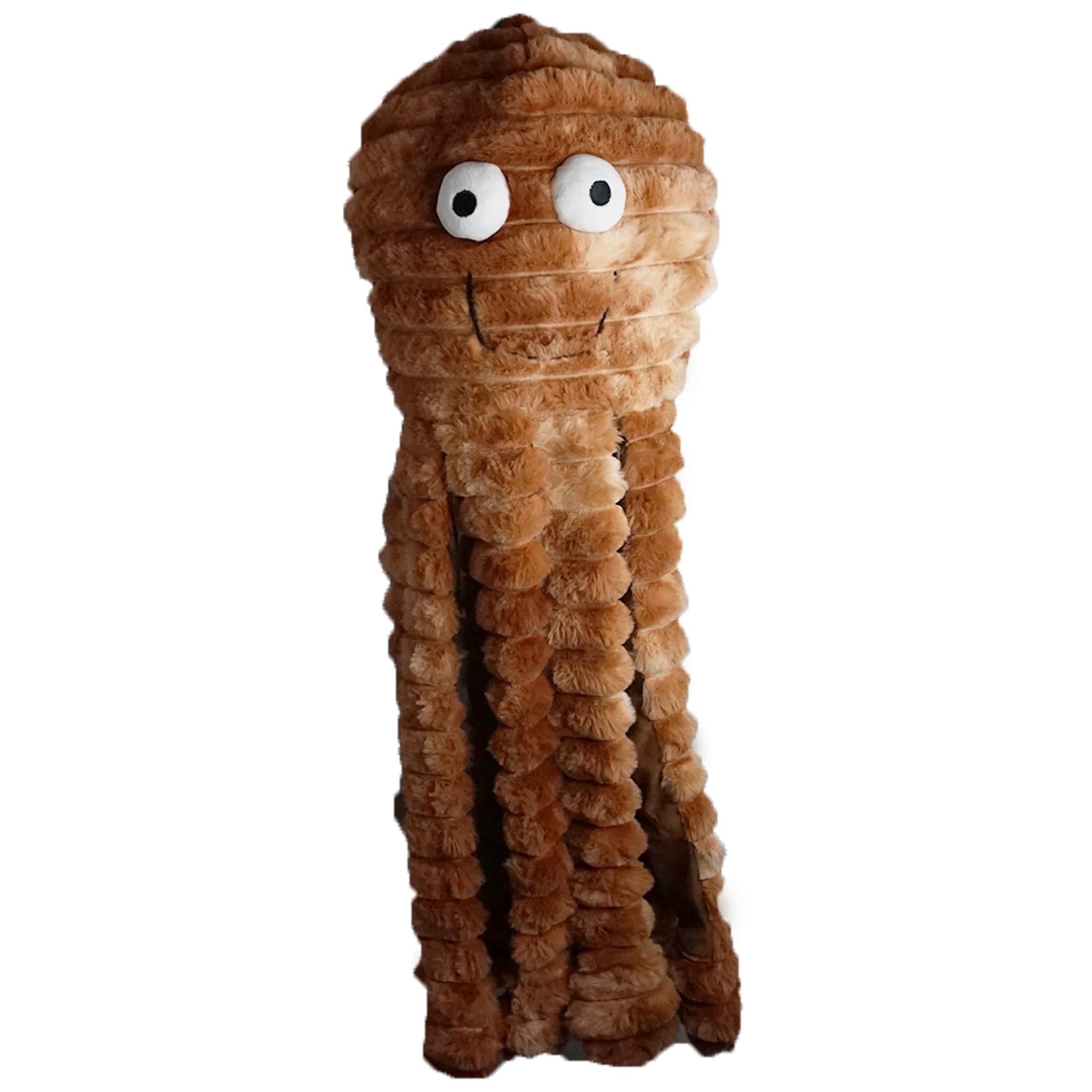 Gor Pets Reef Bobble Baby Octopus Plush Pet Toy 25cm - Brown